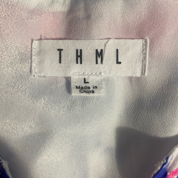 Floral Blue and Pink Dress - Picture 3 of 16